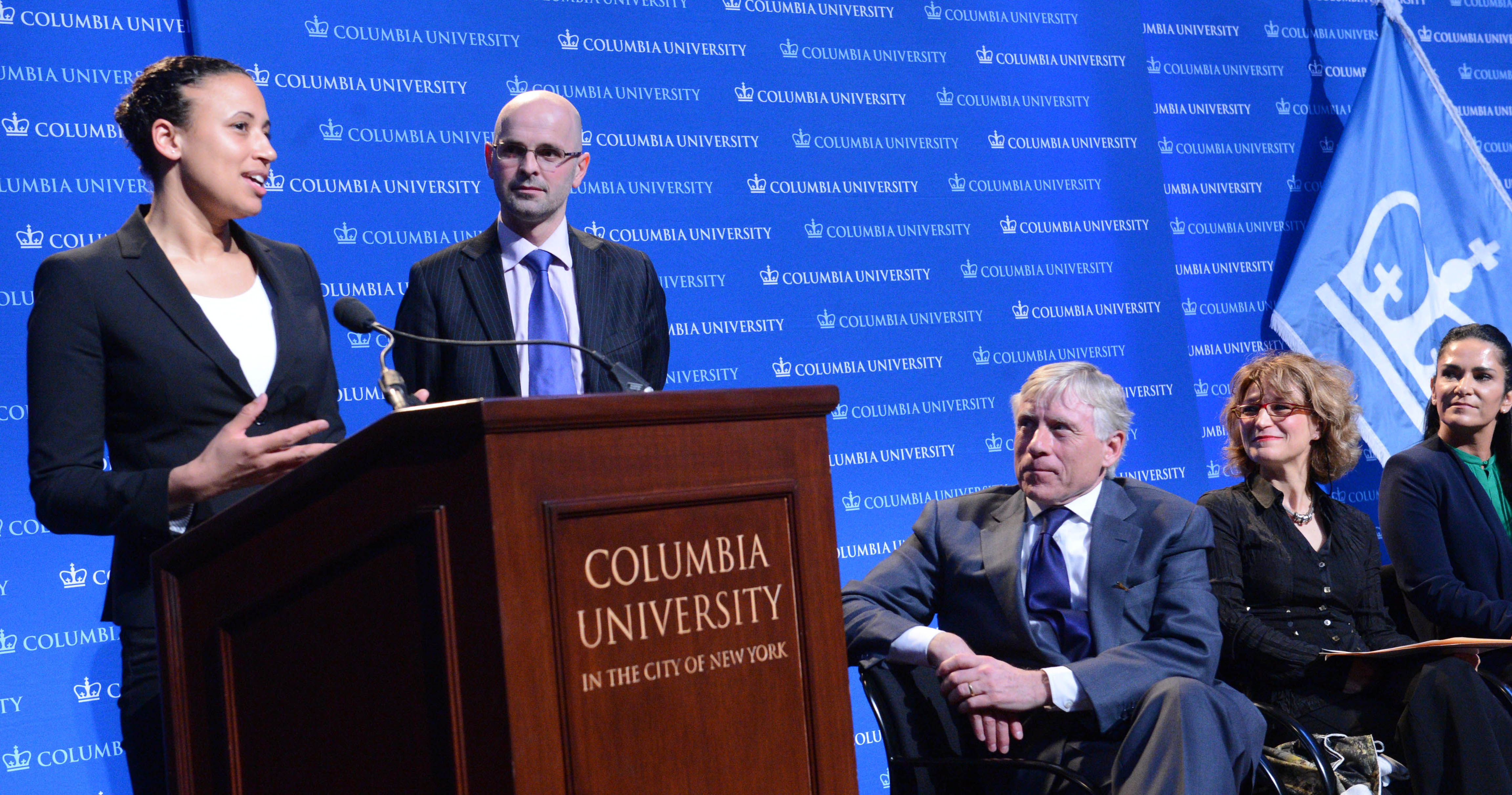 Nani speaks at the 2015 award ceremony of the Columbia Global Freedom of Expression Prize where MLDI won for For Excellence in Legal Services. 